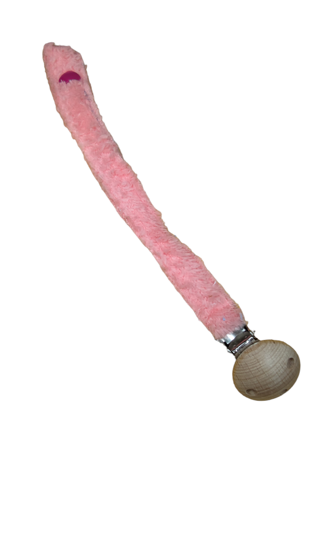 Accroche sucette rose