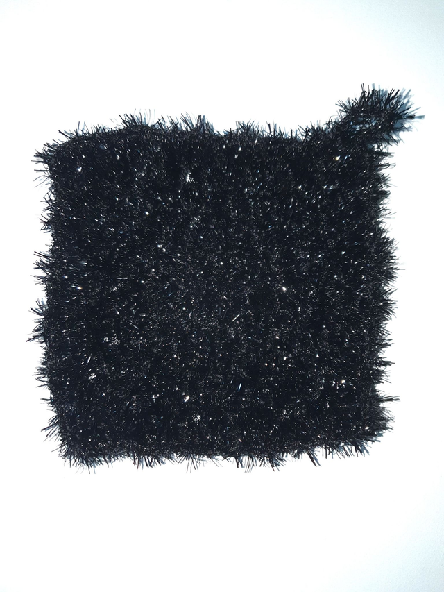 Lavette pour la toilette, la vaisselle ou les vitres noire