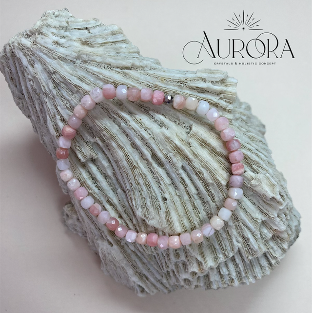 Andenopal Armband Pink 4mm