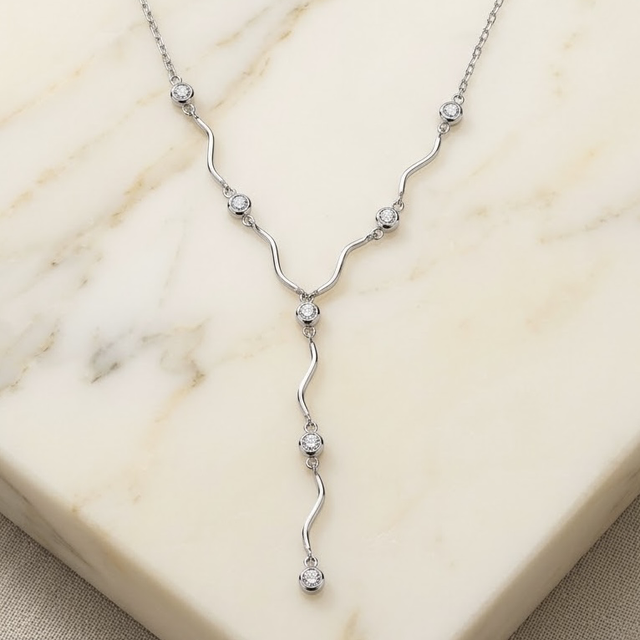 Collana Onda Silver