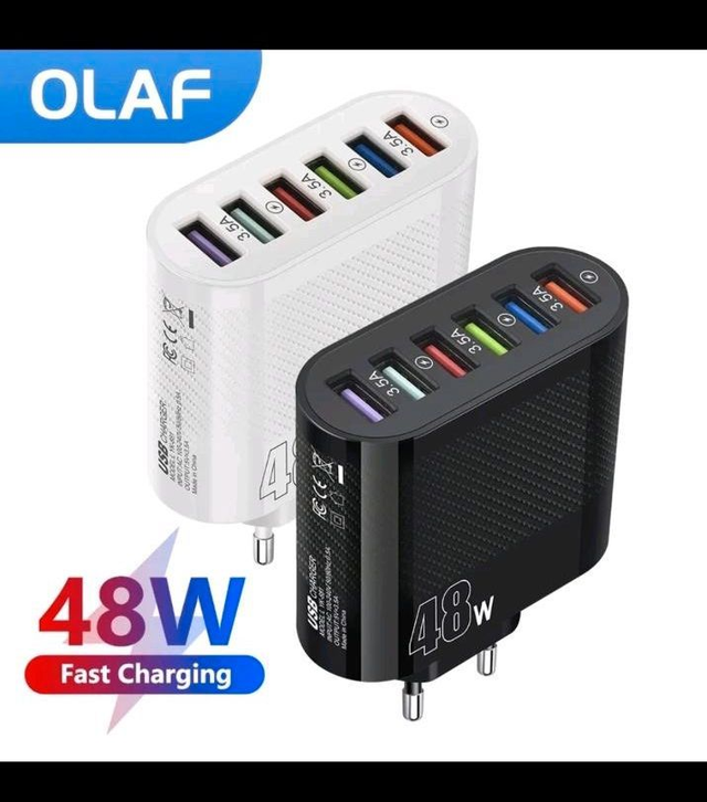 Olaf 48w 6 ports usb ladegerät qc 3,0 schnell ladegerät schnell ladegerät