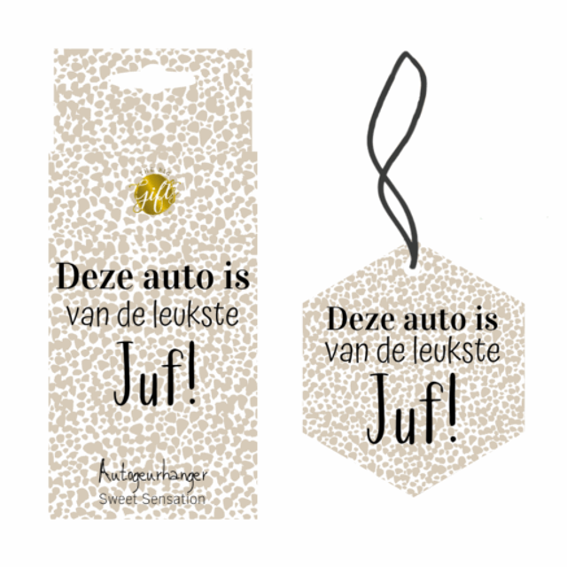 Autogeurhanger | Deze auto is van de leukste juf
