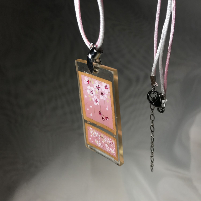 Collana "Ciliegio" rosa