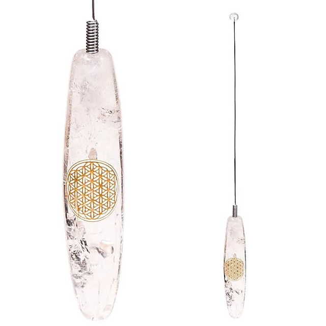 16060 Bio-Tenseur Cristal de roche Fleur de vie