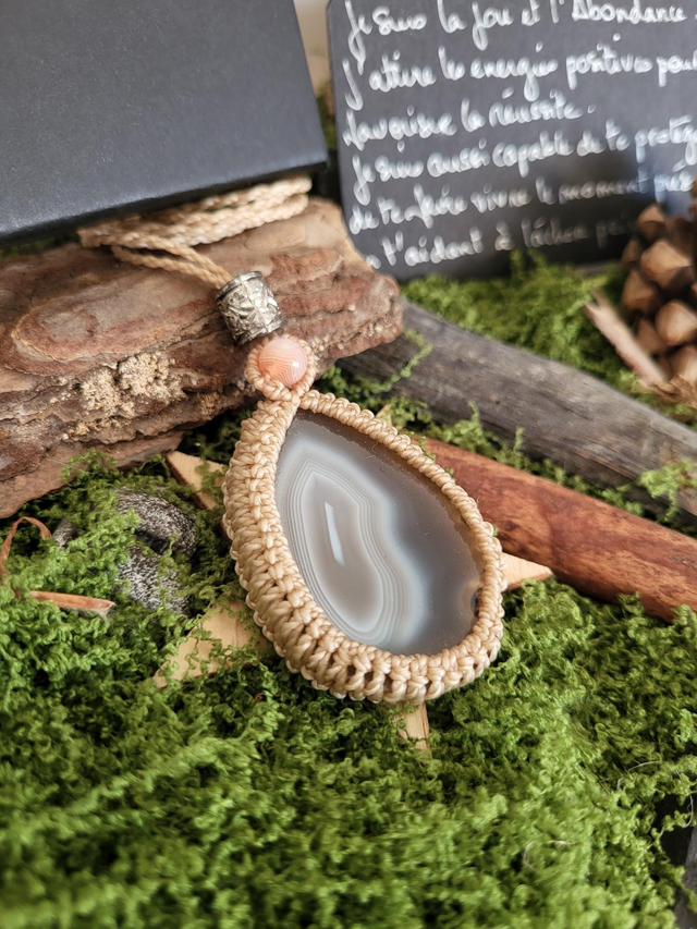 Pierre de l’âme : Agate Botswana