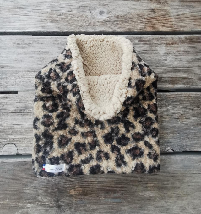 Snood LOUISON léopard/chamois