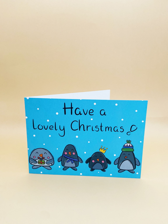 Penguin Christmas Card