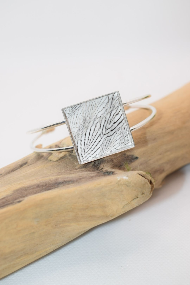 Bracelet faisan argenté