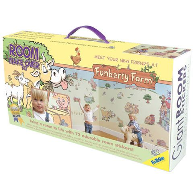 Adesivi giganti da cameretta - Animali della Fattoria NEWB Funtosee