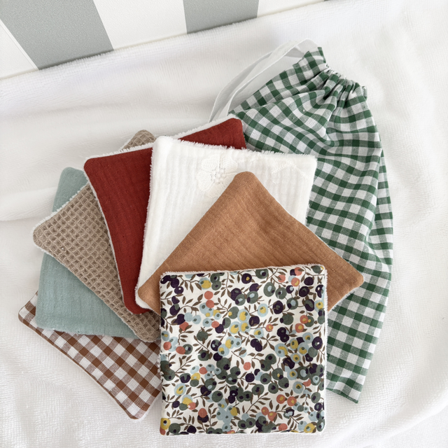 Semainier de grandes lingettes lavables Bourton on the Water