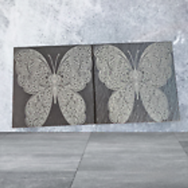 Slate Coaster Set of 2 - Butterfly