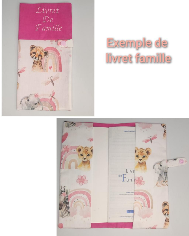 LIVRET DE FAMILLE, TISSUS AU CHOIX FILLE