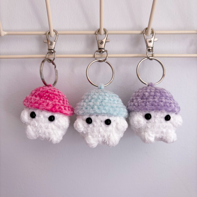 Mushroom keyring