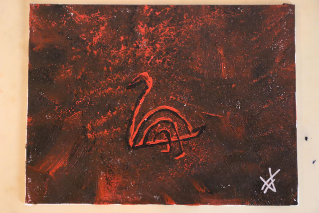 Hand painted Veresi Swan by Vermilia (See image)