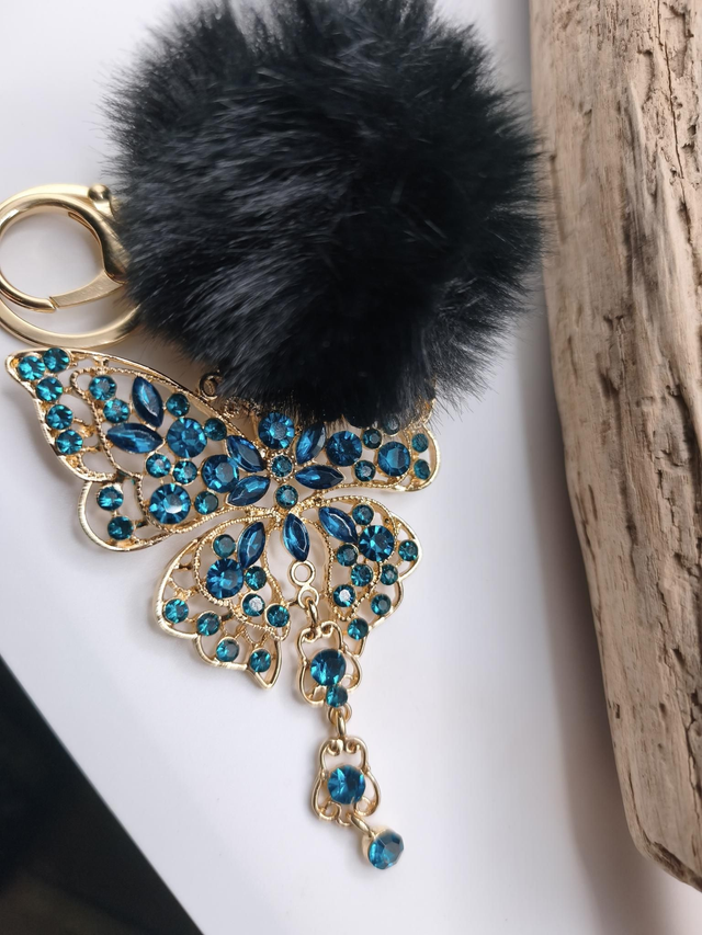 Porte clef/ bijou de sac papillon 