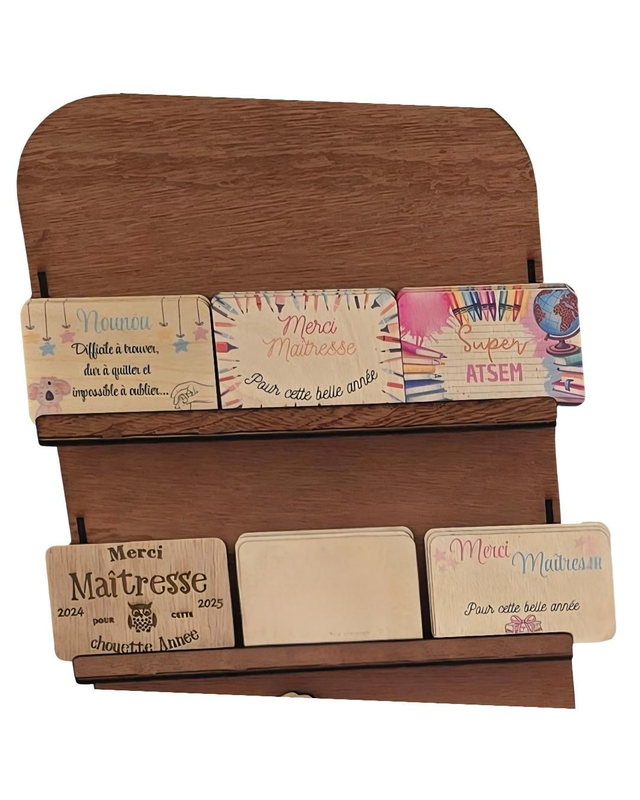 Magnets en bois personnalisables