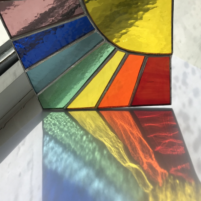 Square Sunburst Rainbow Panel 2 Sizes