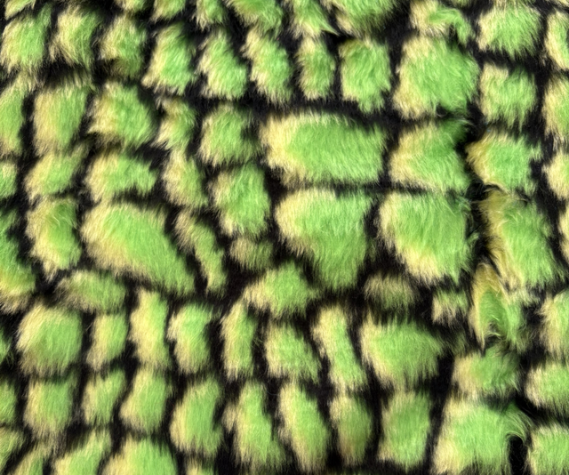 Green Croc Print Fur