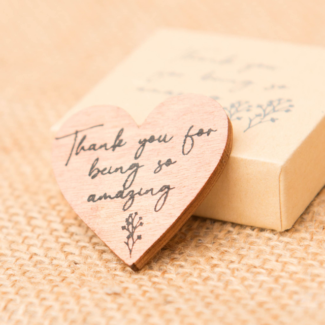 Thankyou For Being So Amazing - Little Wooden Heart In Box