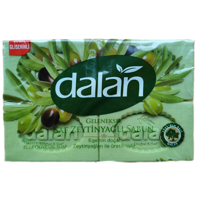 DALAN 4x125g Tradycyjne Czyste Białe Mydło z Oliwą z Oliwek