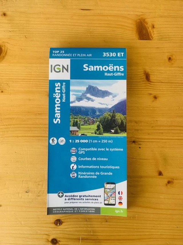 Carte IGN Samoëns - Haut-Giffre