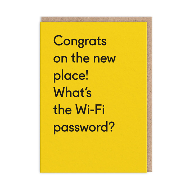 What’s The Wifi Password Greeting Card