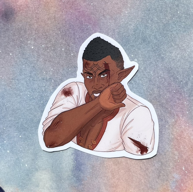 Dragon Age - Angry Davrin Sticker-S27