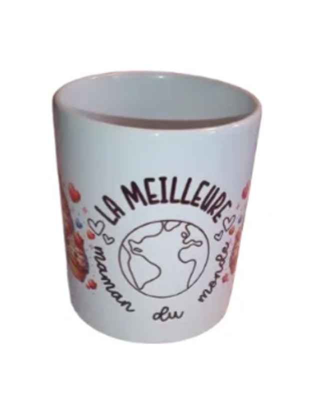 Tasse “La Meilleure Maman du Monde” – Création artisanale