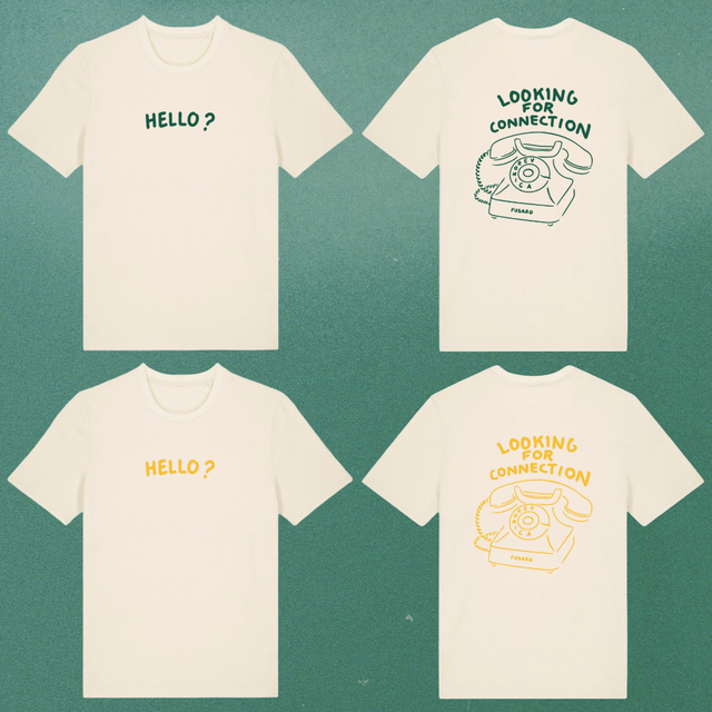 T-Shirt "Looking for Connection": White