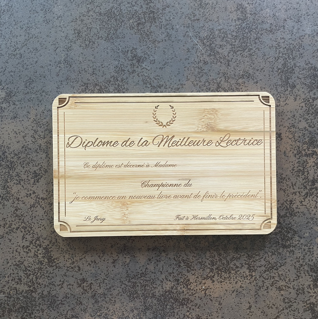 Diplôme de la lectrice