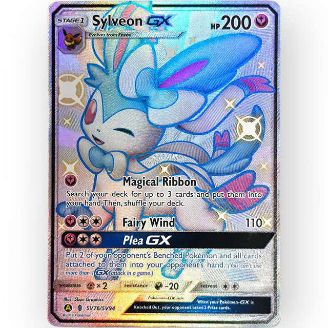 Sylveon GX SV76/SV94 | Shiny | Verborgenes Schicksal (Hidden Fates) | Englisch