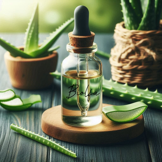 Huile Végétale d'Aloe Vera - Flacon en verre à pipette de 10 mL