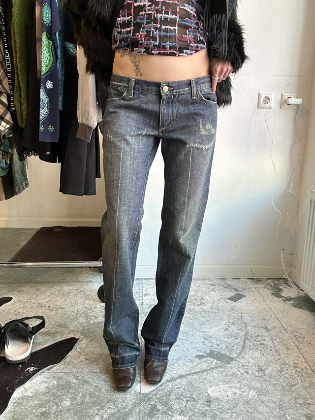 fornarina straight fit low waist jeans