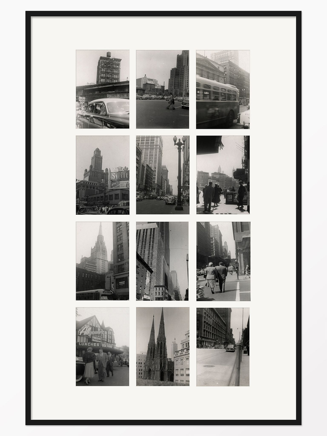 From the sidewalk, USA, c.1960. 