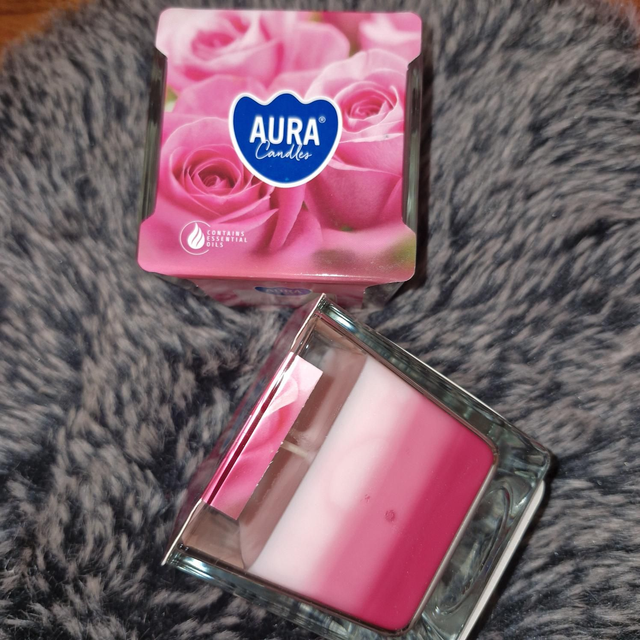 ✨️BOUGIE ARC EN CIEL PARFUM ROSE