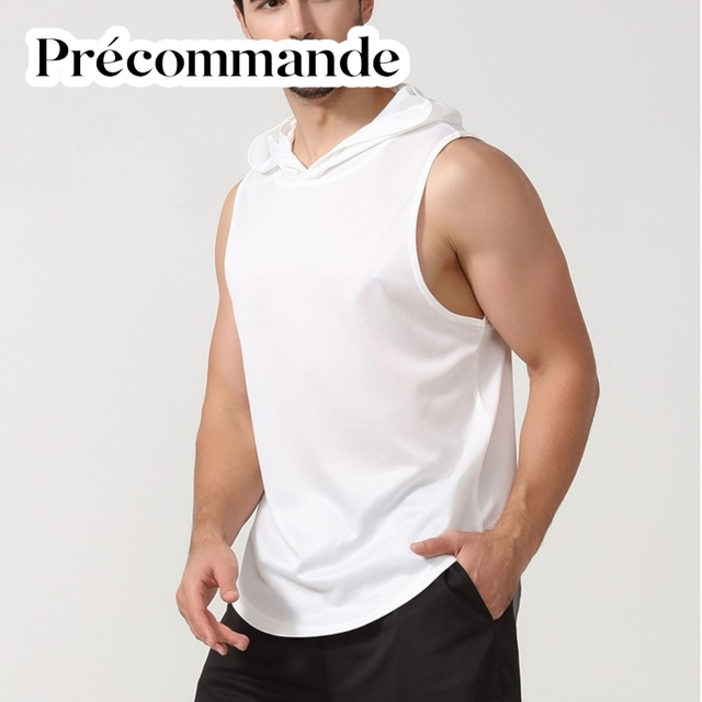 Sweat à capuche NÉO blanc | PRÉCOMMANDE 