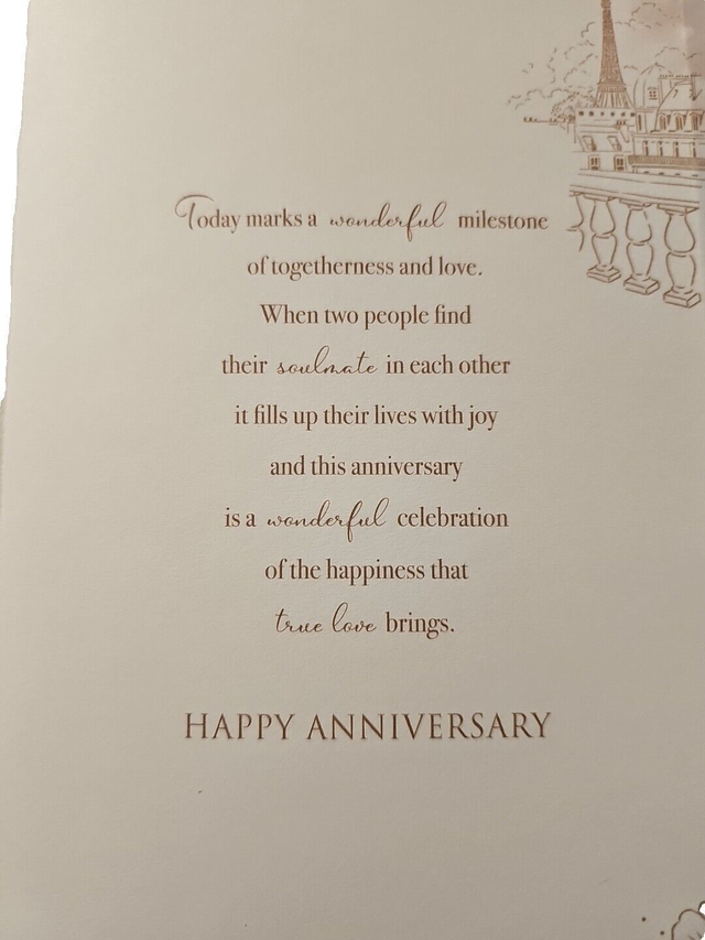 Anniversary Golden Card Stunning Design