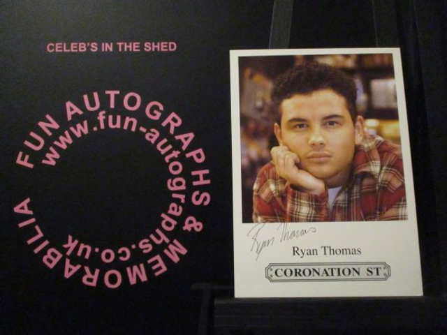 Ryan Thomas (Jason Grimshaw) Original Coronation Street Pre-Print Cast Card (SEE PIC)
