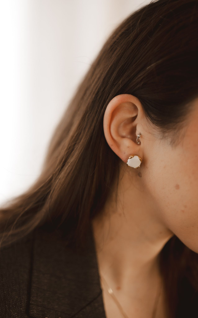 Polymer Clay Earrings ~ Sky