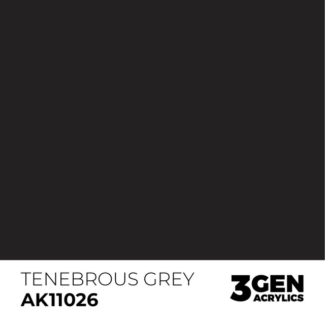 3rd Gen. Acrylics 26 Tenebrous Grey