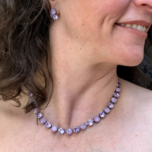 Collier DEVA KLASSIK BIG Violet ICE Mix, Lila