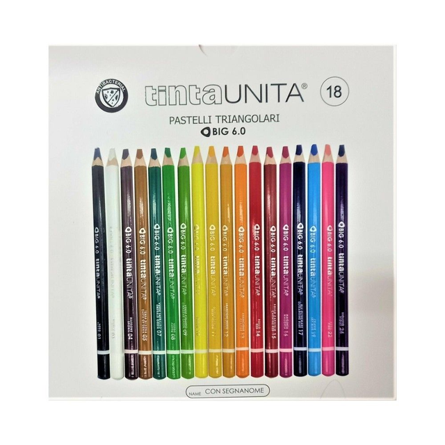 pastelli tinta unita 18 colori