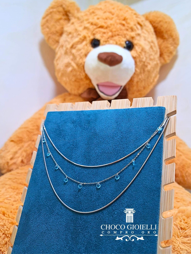 Tre Fili in Una Collana - Argento 925