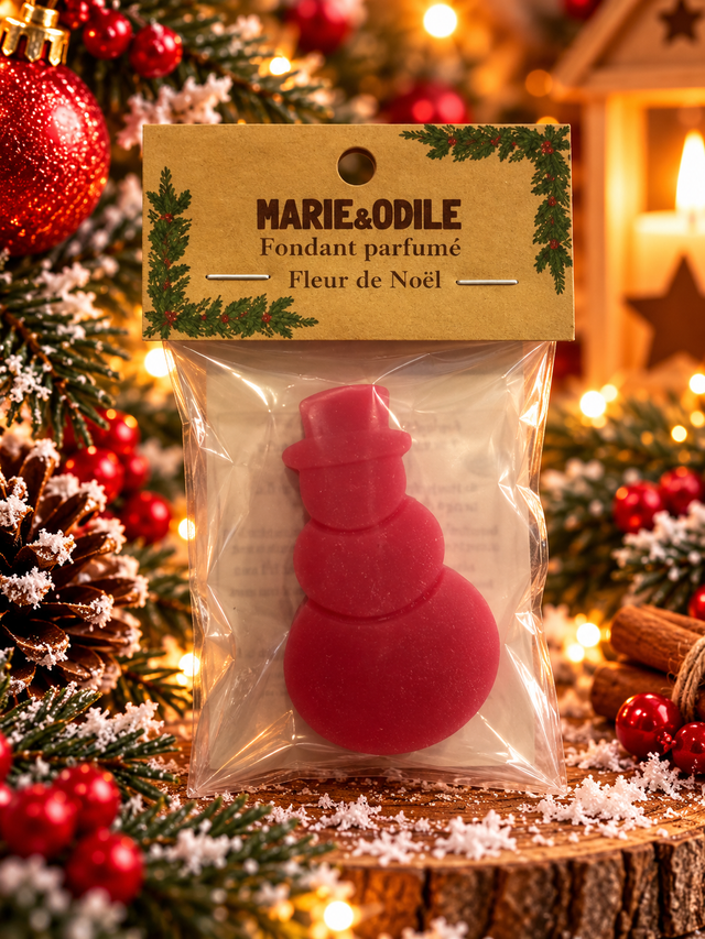 Fondant parfumé Fleur de Noël - 14 grammes