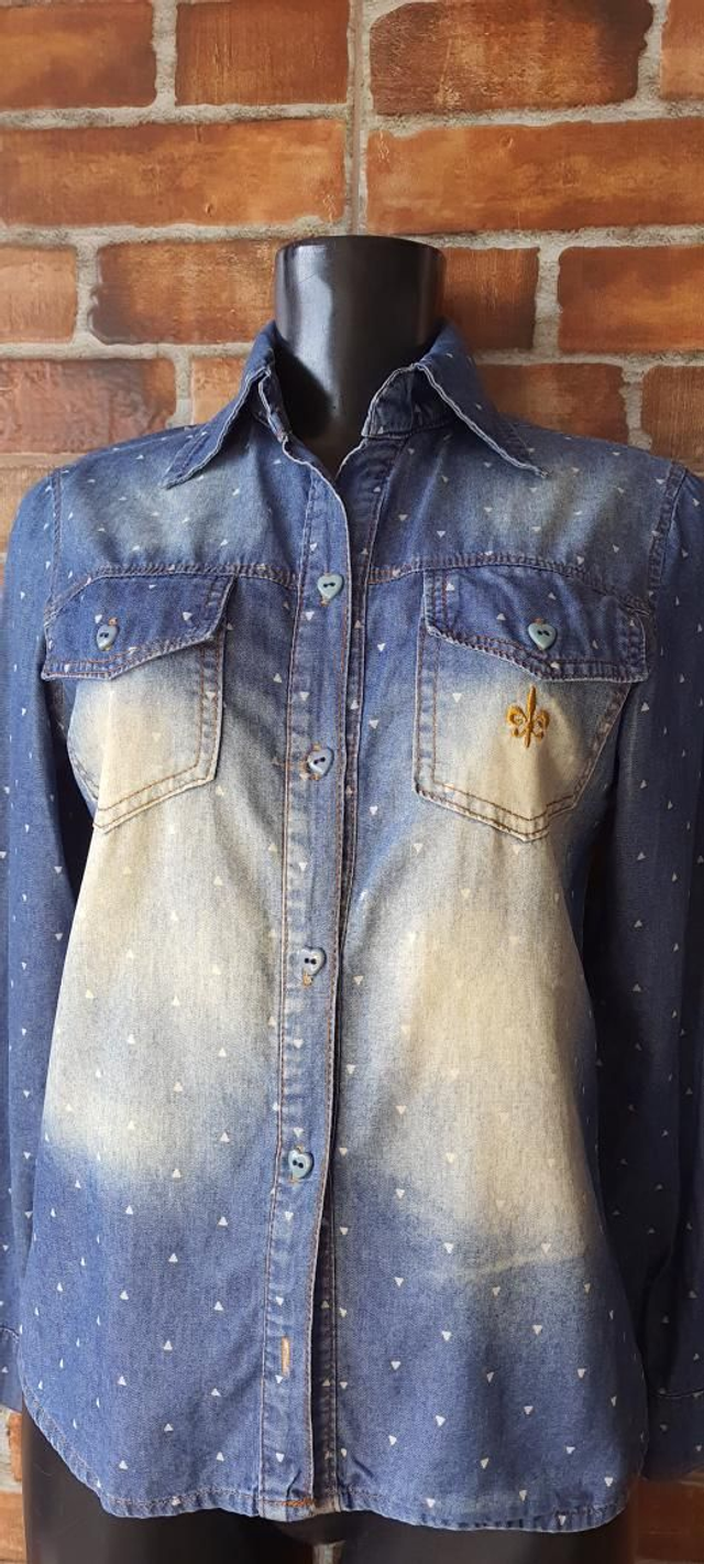 Blusa Jeans Estampado,T/P