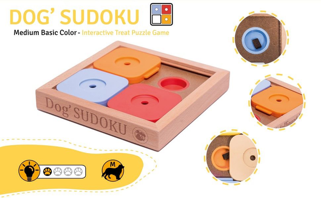 SUDOKU Medium Basic Color - puzzle pour chiens et chats