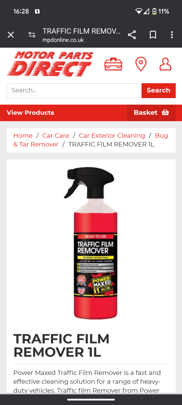 Power Maxed Traffic Film Remover 1L