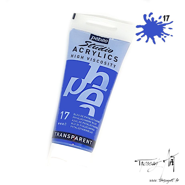 PEBEO - ACRYLIQUE 100ML - BLEU DE PHTALOCYANINE - PB016017