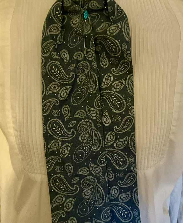 Blue Paisley print cravat