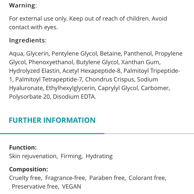 Solanie Skin Nectar No.11 Boto-Lift Argireline + MATRIXYL® 3000 serum 15ml